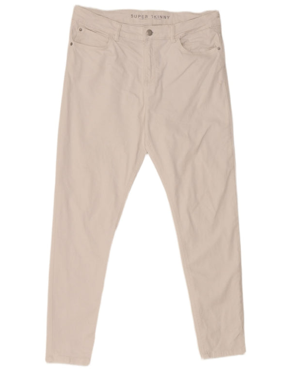 Blugi super skinny pentru femei Marks & Spencer UK 14 Large W32 L27 Bumbac alb