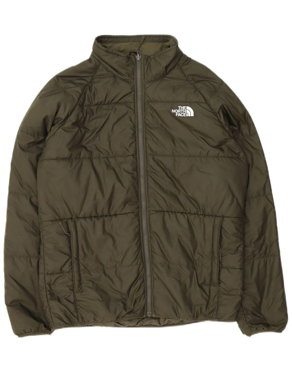 The North Face Herre grafisk liner polstret jakke UK 40 Large Green Polyester