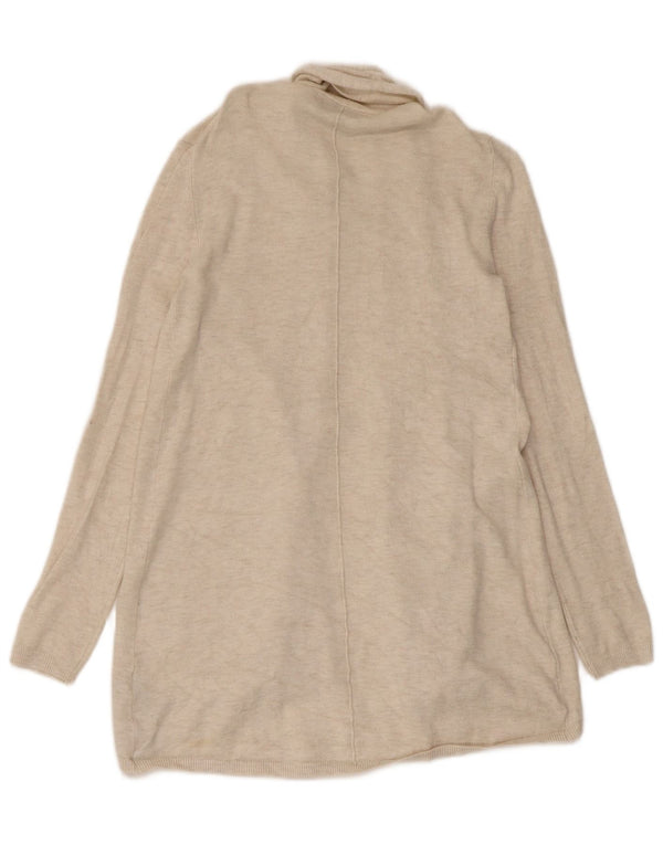 Pulover cardigan deschis pentru femei Zara UK 8 mic, bej, viscoză