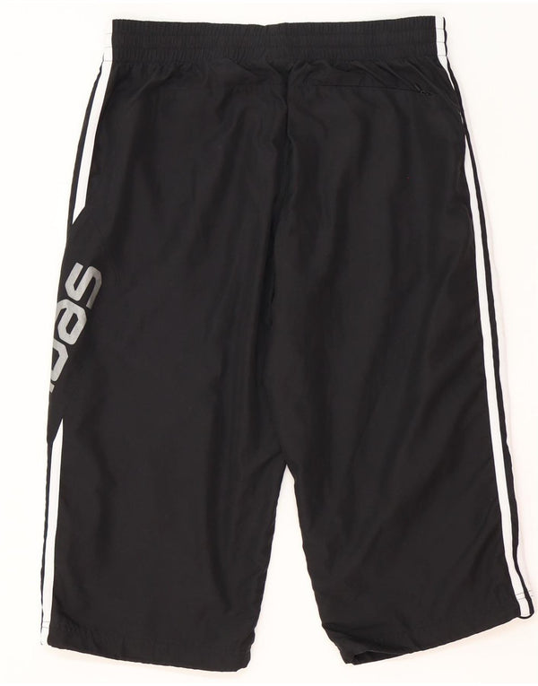 Adidas Mens Graphic Bermuda Sport Shorts Medium  Black Polyester