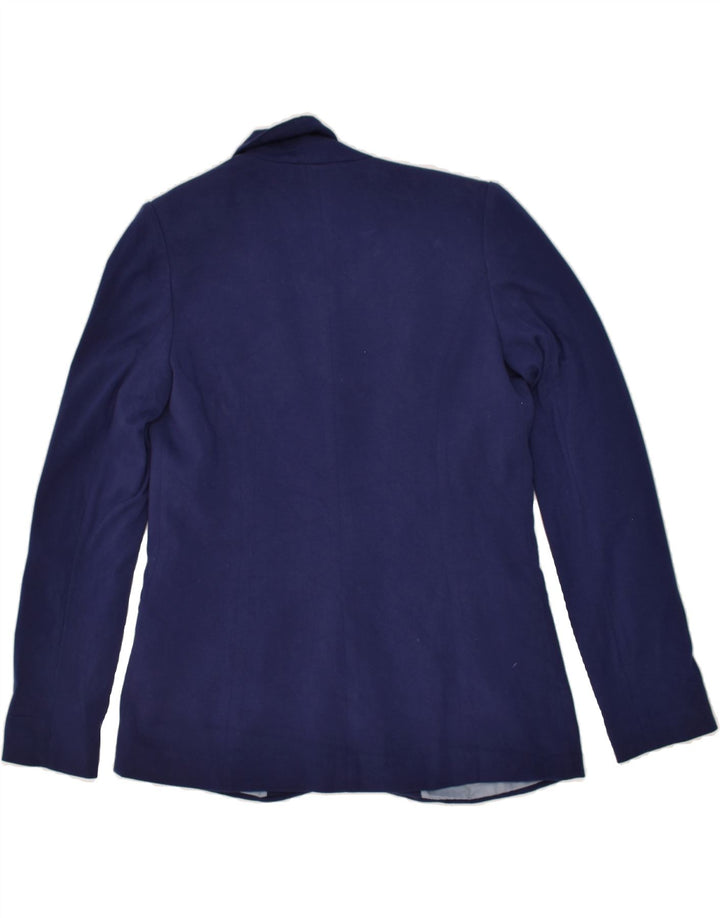 OASIS Womens 1 Button Blazer Jacket UK 10 Small Navy Blue Viscose | Vintage Oasis | Thrift | Second-Hand Oasis | Used Clothing | Messina Hembry 