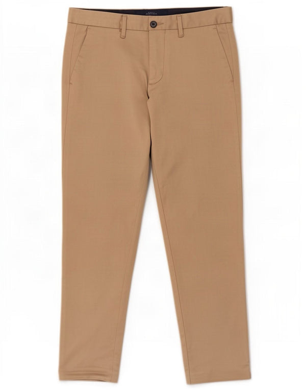 Zara Mens Slim Chino Trousers EU 38 Small W30 L26 Beige