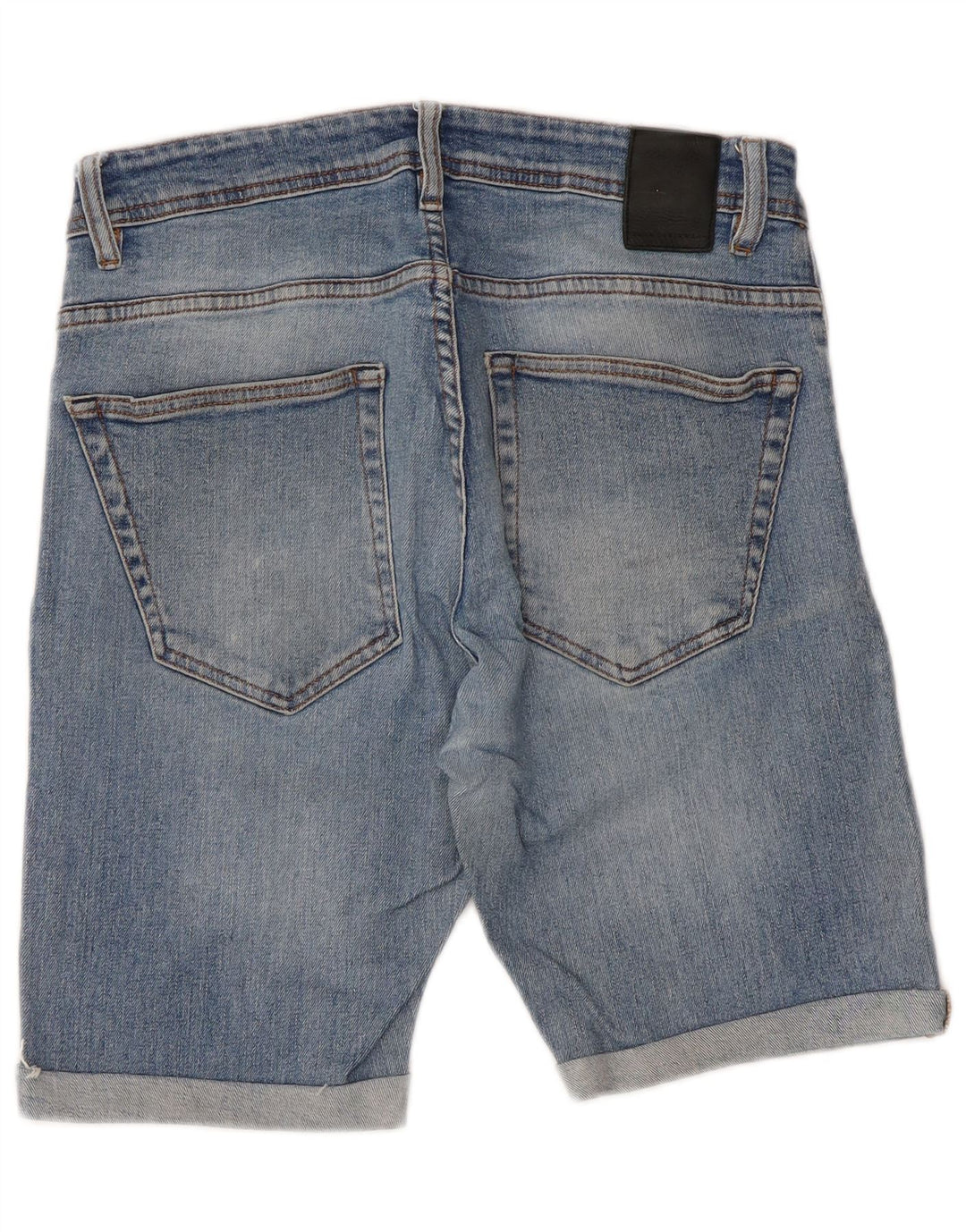 Zara Herre Denim Shorts EU 42 Large W32 Blå