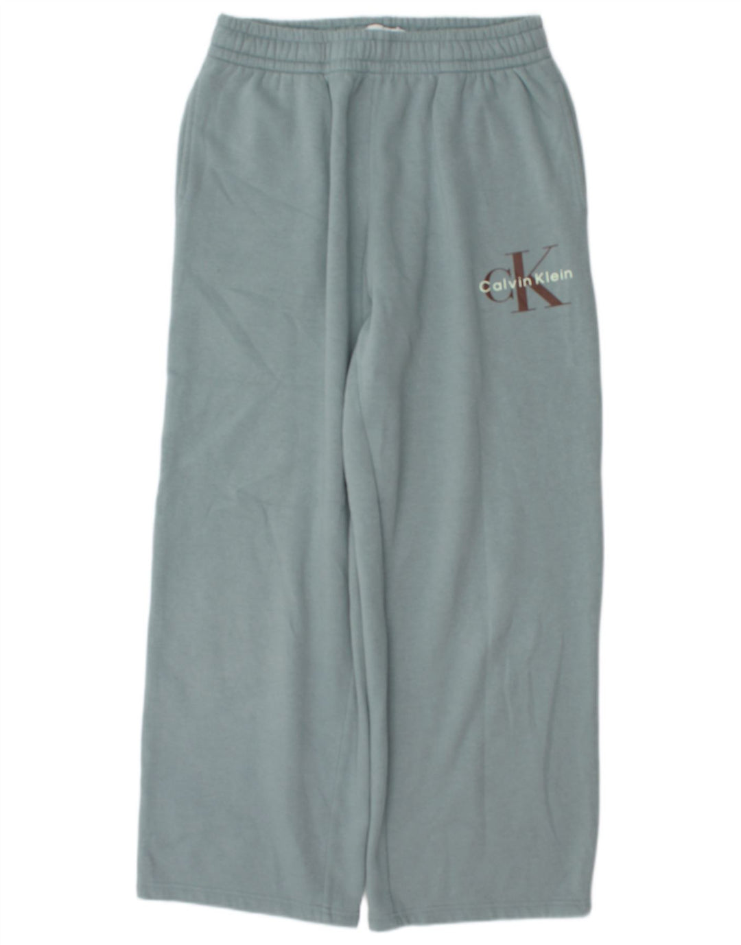 Calvin Klein Mens Graphic Tracksuit Trousers Medium  Blue Cotton