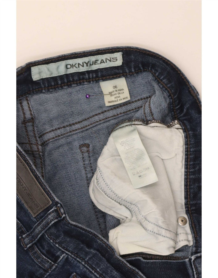 Dkny Womens Bermuda Denim Shorts US 6 Medium W30 Blue Cotton