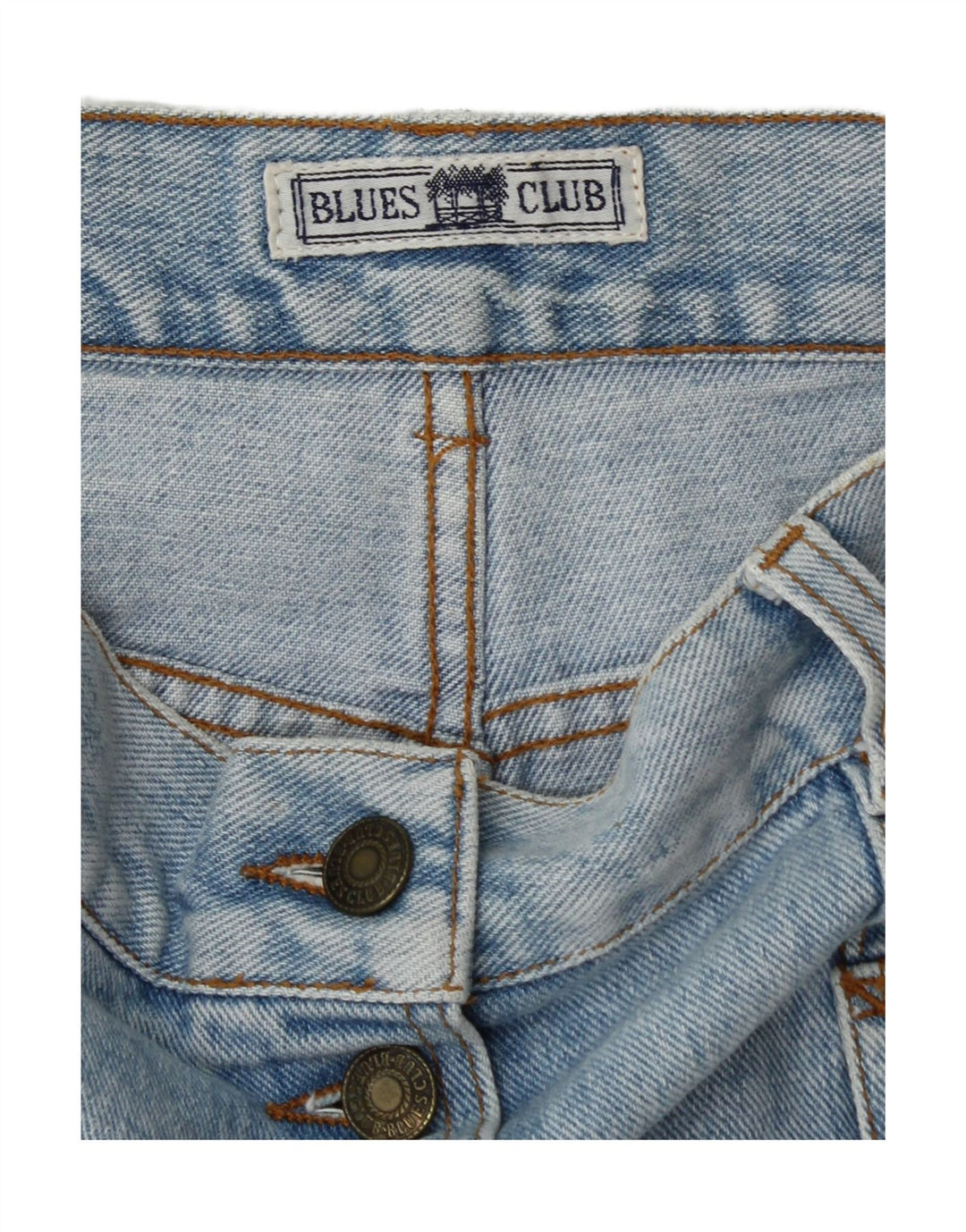 BLUES CLUB Womens Mini Denim Skirt W28 Medium  Blue
