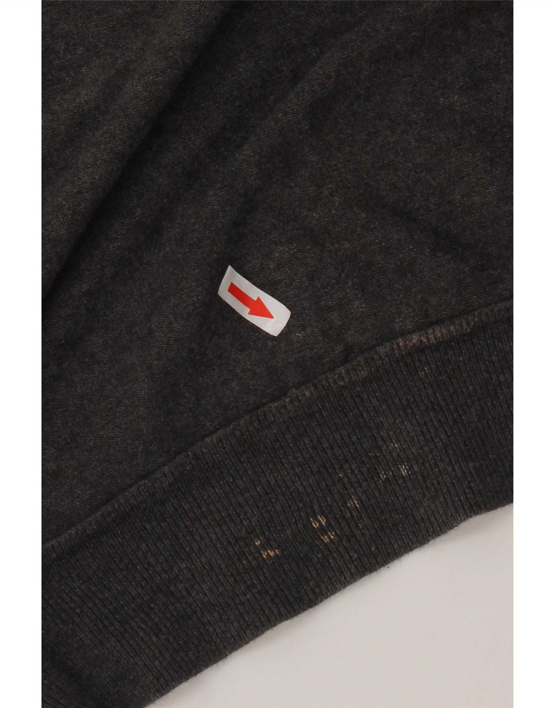 French Connection Mens Boat Neck Jumper Sweater Medium Grey Cotton
