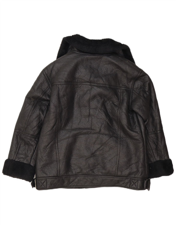 Giacca Sherpa da donna Marks & Spencer UK 14 Large in polietilene nero