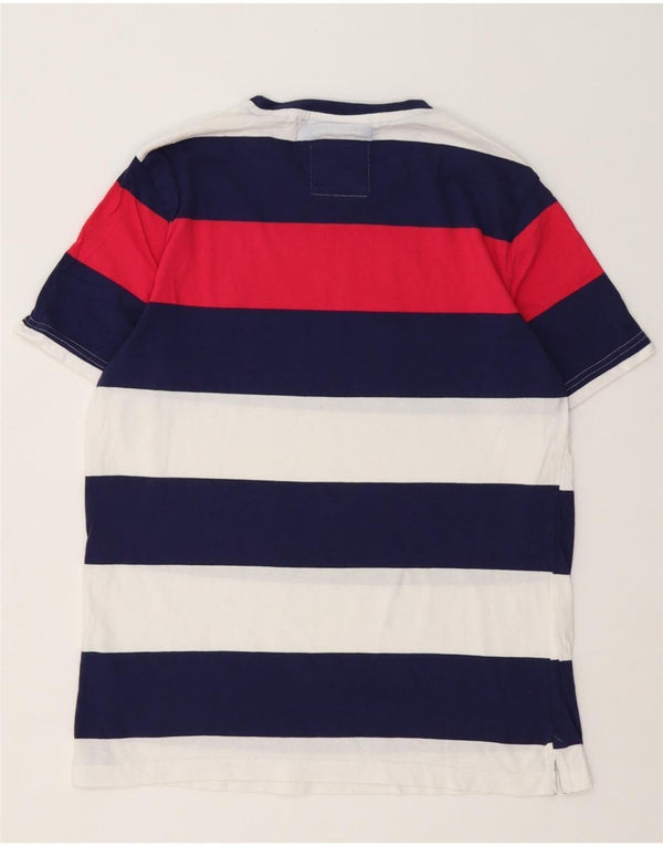 Crew Clothing T-shirt da uomo Top in cotone a righe multicolori medie