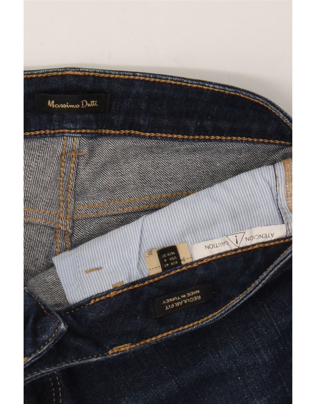 MASSIMO DUTTI Womens Straight Jeans EU 40 Medium W30 L29 Navy Blue Vintage Massimo Dutti and Second-Hand Massimo Dutti from Messina Hembry 