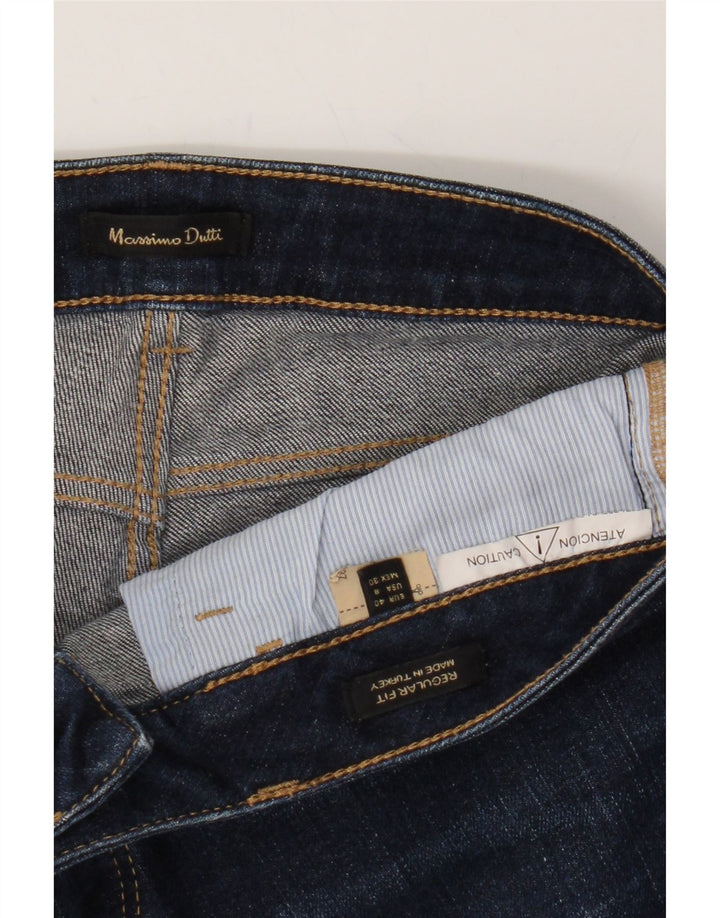 MASSIMO DUTTI Womens Straight Jeans EU 40 Medium W30 L29 Navy Blue Vintage Massimo Dutti and Second-Hand Massimo Dutti from Messina Hembry 
