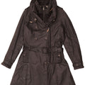 KHUJO Damen Trenchcoat UK 18 XL Schwarz Polyester