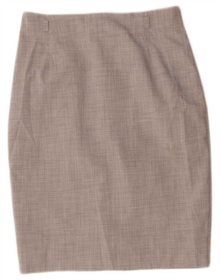Marks & Spencer Womens Pencil Skirt UK 10 Small W30  Grey Polyester
