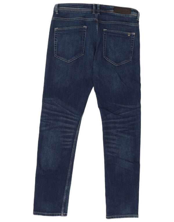 Zara Herre Skinny Jeans EU 44 Large W34 L31 Navy Blue