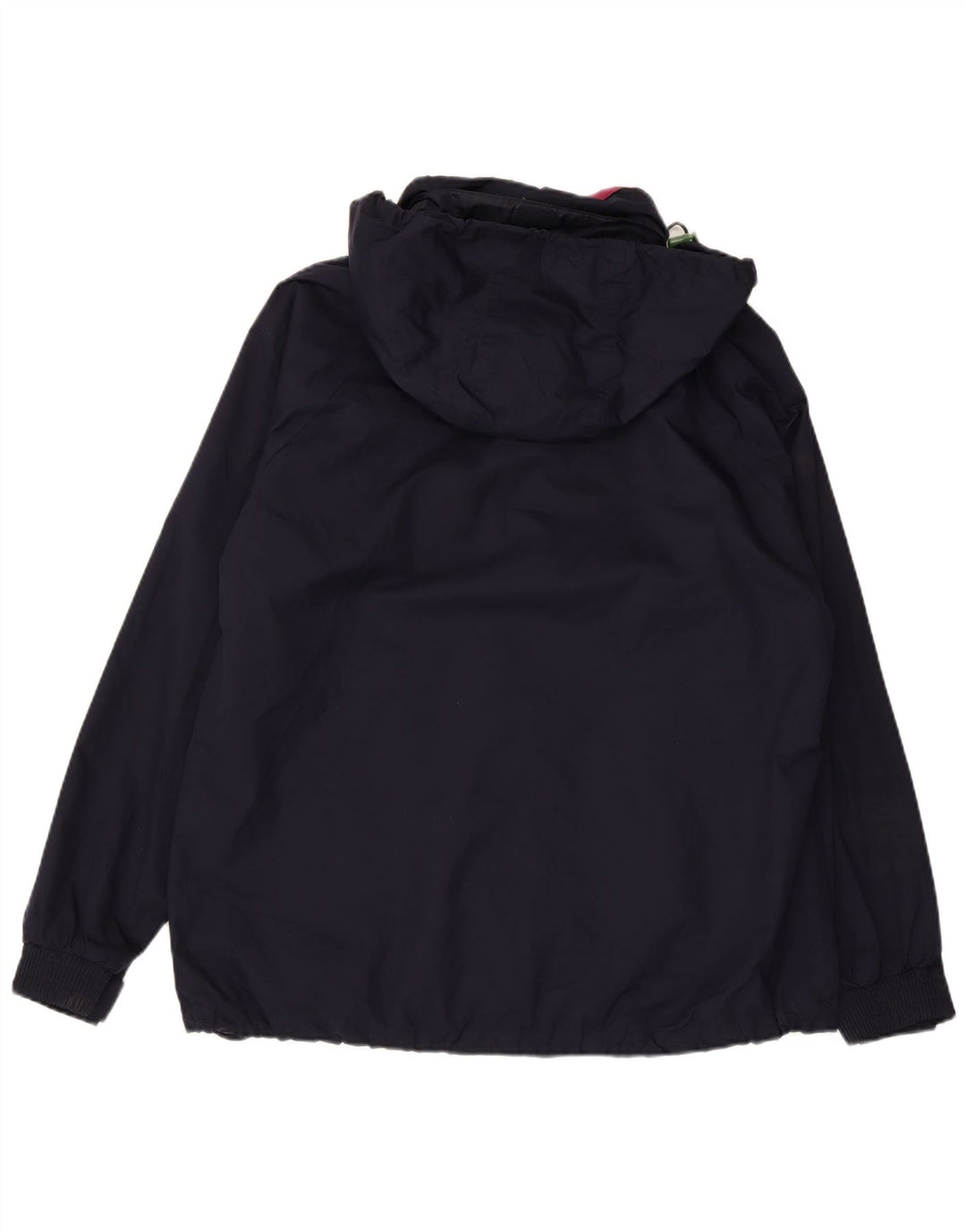 JOULES Womens Hooded Windbreaker Jacket UK 16 Large Navy Blue Polyester