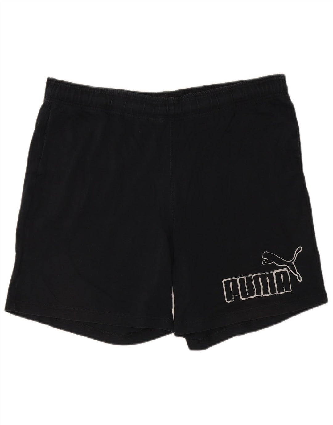 Puma Mens Graphic Sport Shorts XL Black Polyester