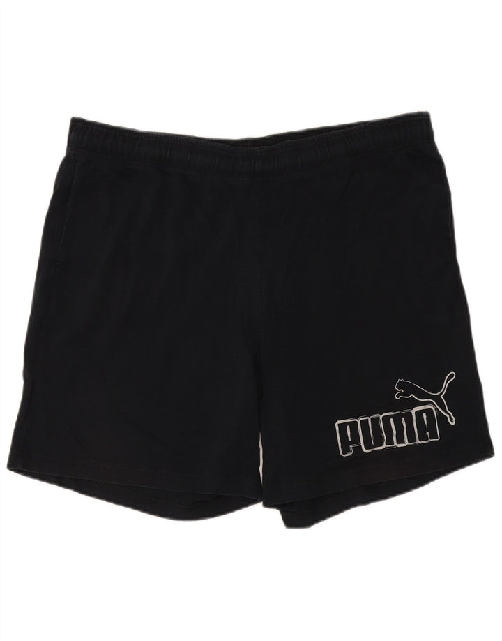 Puma Mens Graphic Sport Shorts XL Black Polyester