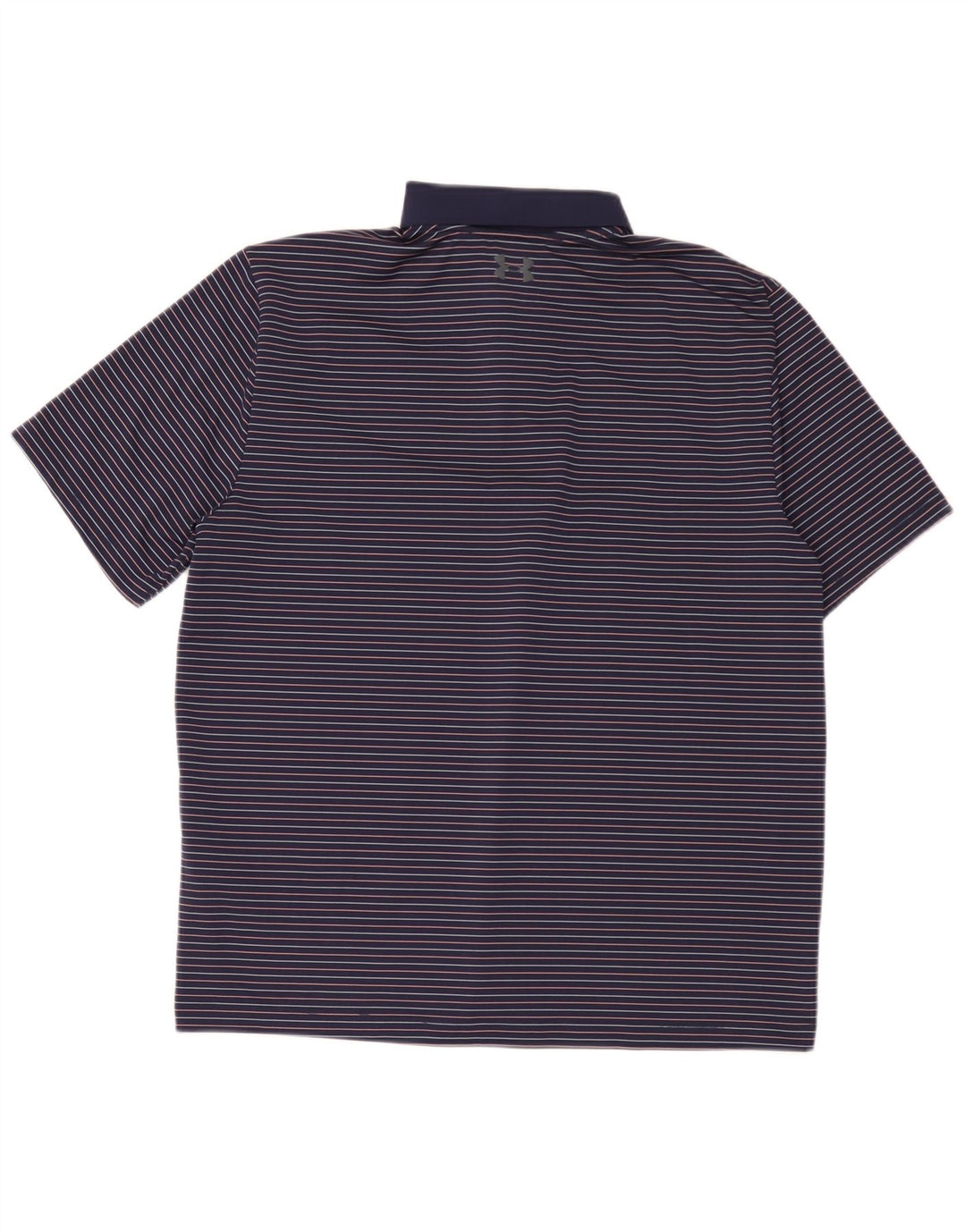 Polo da uomo Under Armour grande poliestere gessato blu navy