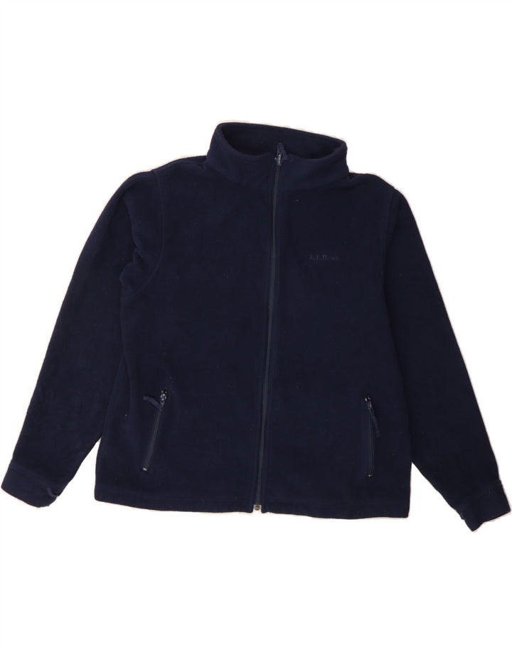 L.L.BEAN Boys Fleece Jacket 15-16 Years XL Navy Blue Polyester Vintage L.L.Bean and Second-Hand L.L.Bean from Messina Hembry 