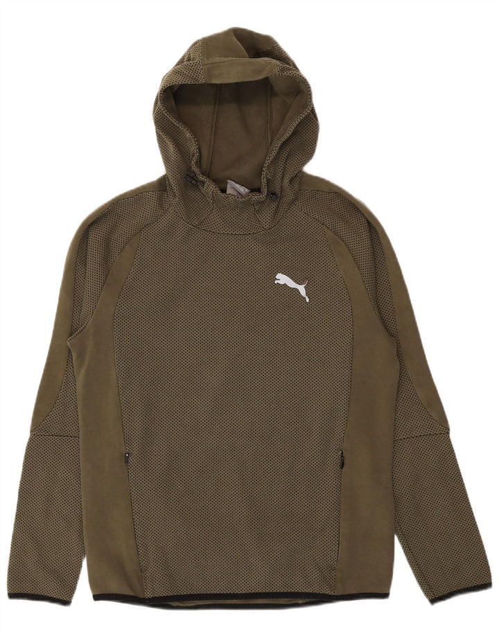 Nike Mens Hoodie Jumper Small Khaki