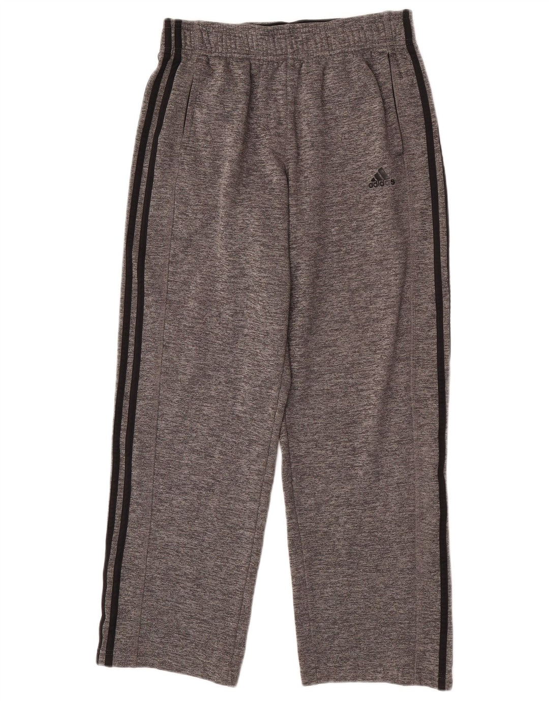 Pantaloni da tuta Adidas Climawarm da uomo in poliestere chiazzato grigio medio