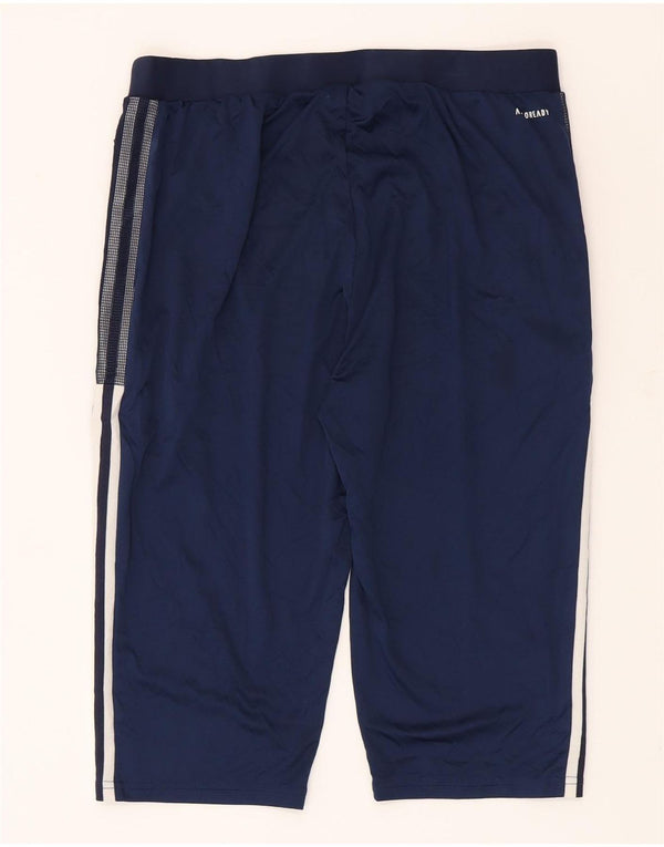 Adidas Herre Aeroready Bermuda Sportshorts Large Navy Blue Polyester