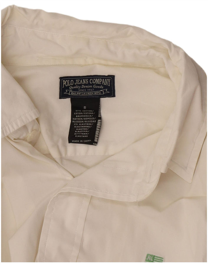 Ralph Lauren Herren-Hemd, Größe S, weiße Baumwolle