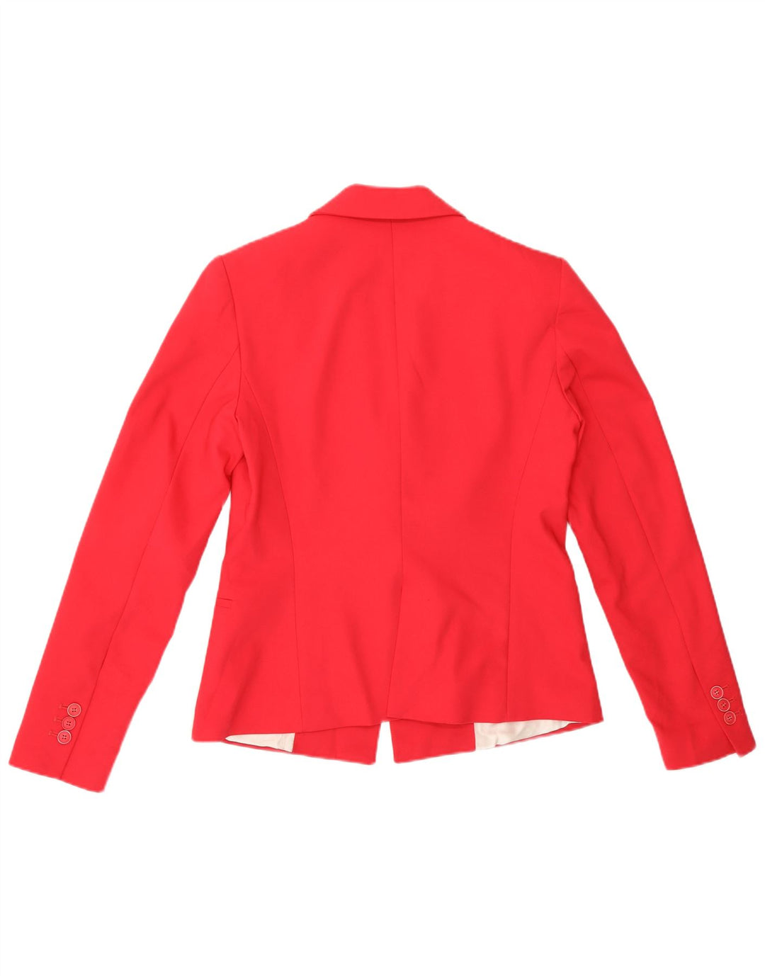 Zara Womens 1 Button Blazer Jacket UK 14 Medium Pink Polyester