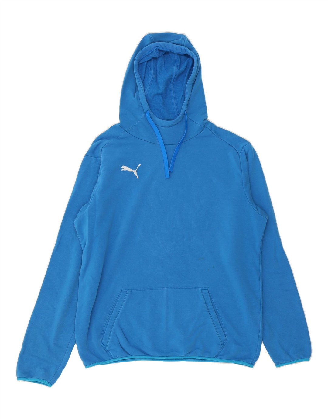 PUMA Mens Hoodie Jumper Large Blue Vintage Puma and Second-Hand Puma from Messina Hembry 