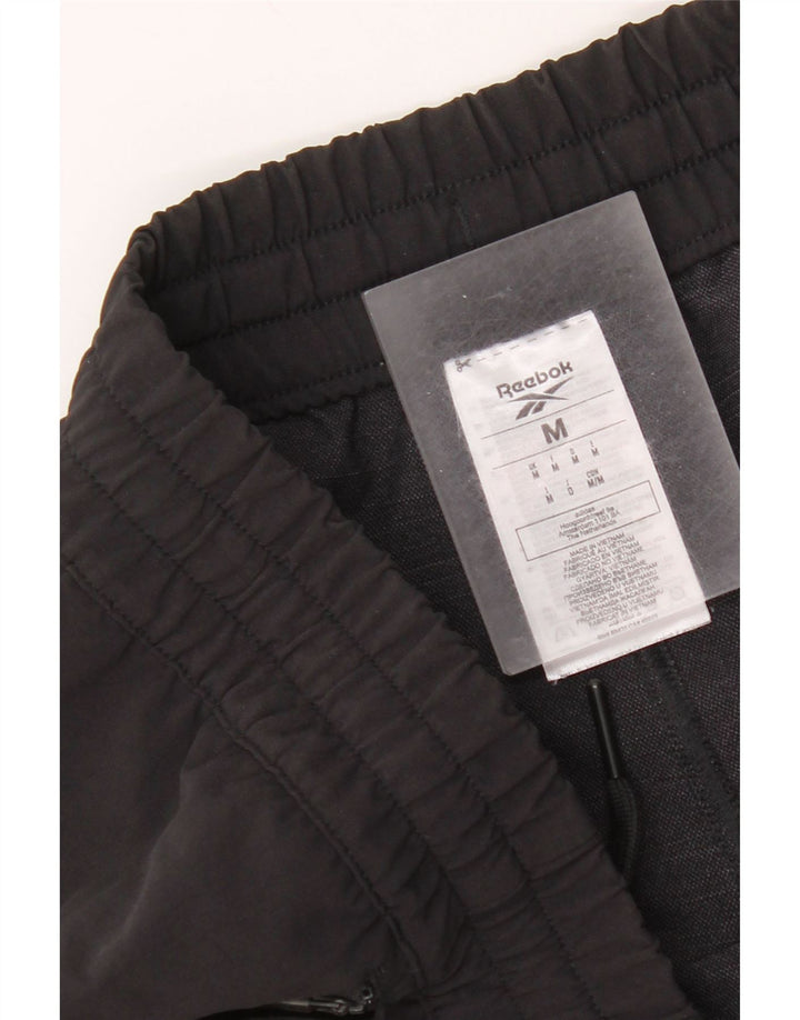 Reebok Mens Tracksuit Trousers Medium  Black Polyamide