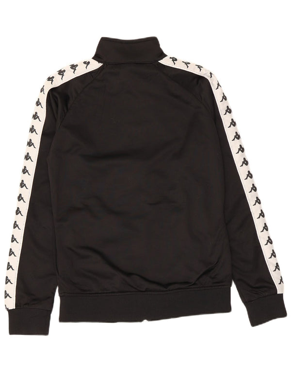 Giacca da ginnastica da donna con grafica Kappa UK 16 Large Black Colourblock