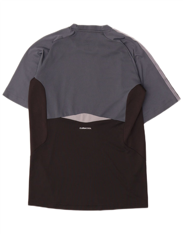 Adidas Mens Climacool T-Shirt Top Small Black Colourblock