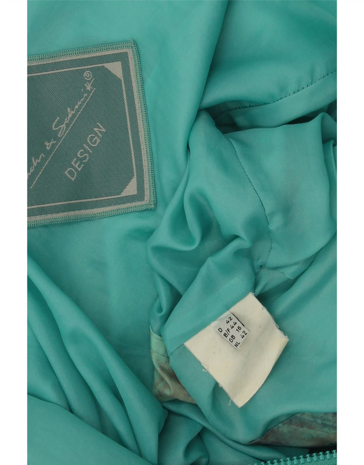 VINTAGE Womens Oversized Windbreaker Jacket UK 16 Large Green Vintage Vintage and Second-Hand Vintage from Messina Hembry 