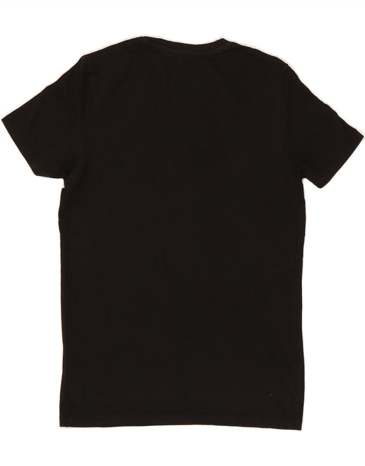 JACK & JONES Mens T-Shirt Top Small Black Cotton Vintage Jack & Jones and Second-Hand Jack & Jones from Messina Hembry 