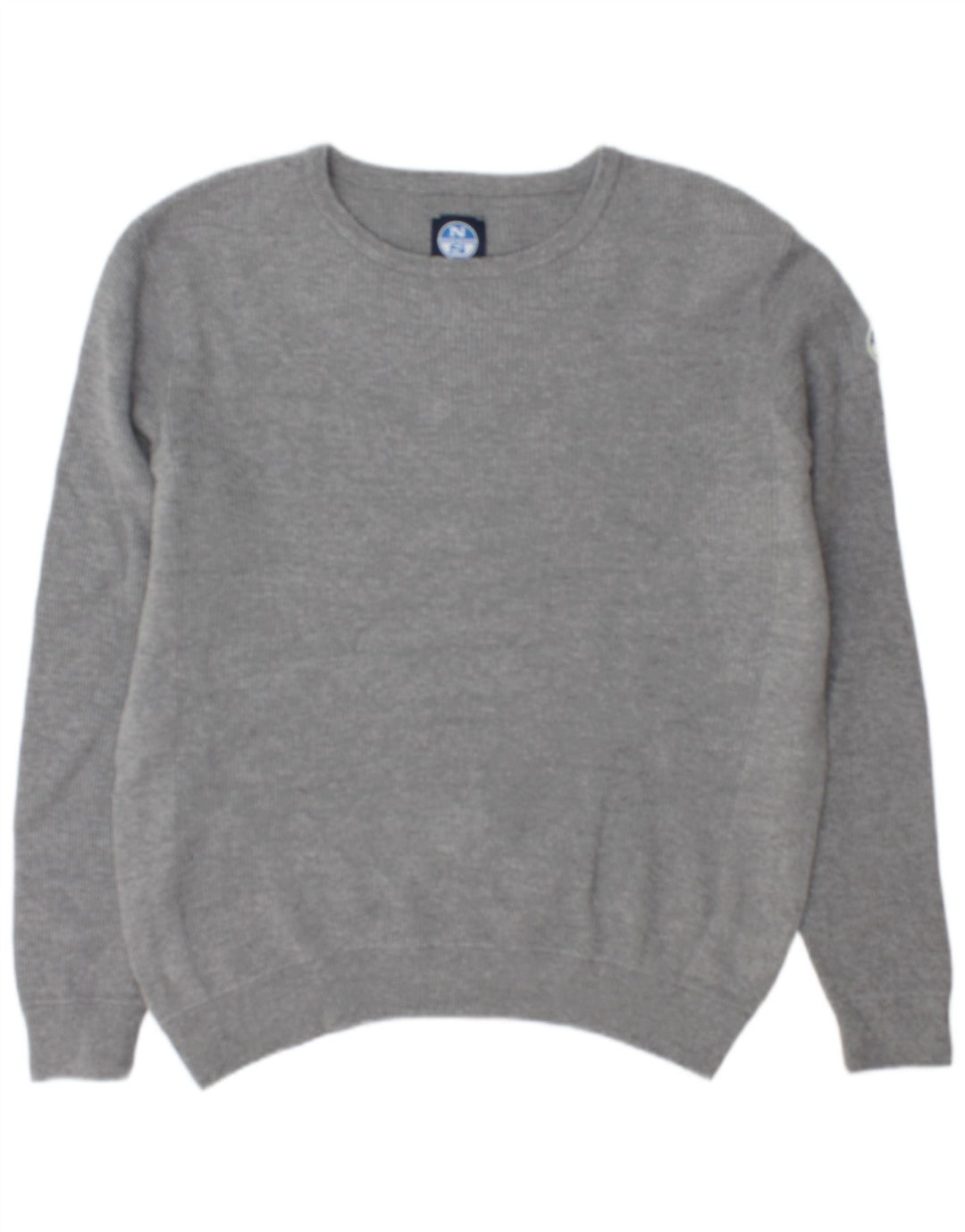 North Sails Mens Crew Neck Jumper Sweater XL Grey Cotton
