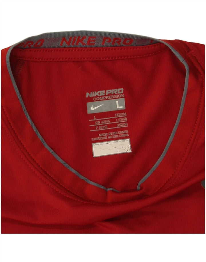 Nike Mens T-Shirt Top UK 42/44 Large Red
