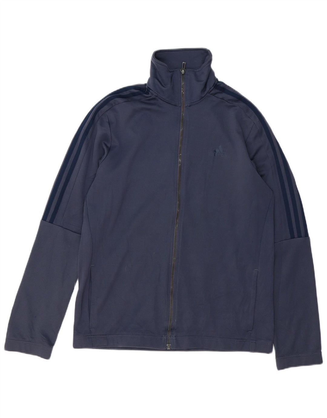 ADIDAS Mens Tracksuit Top Jacket Medium Navy Blue
