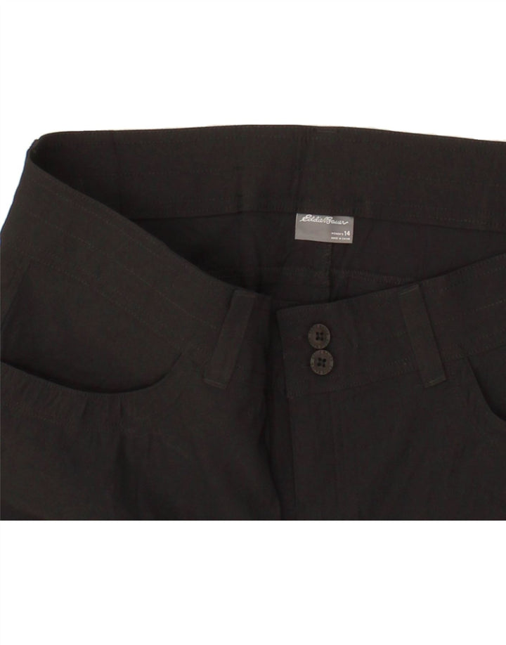 EDDIE BAUER Womens Cargo Shorts US 14 XL W36  Black Nylon Vintage Eddie Bauer and Second-Hand Eddie Bauer from Messina Hembry 
