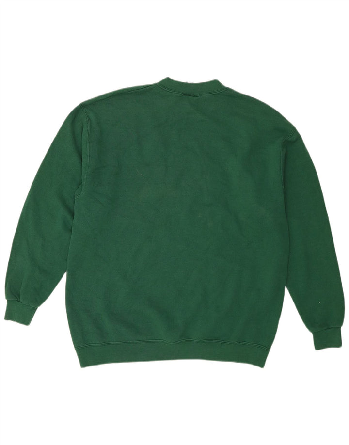 Felpa grafica da uomo Lee, maglione grande, cotone verde