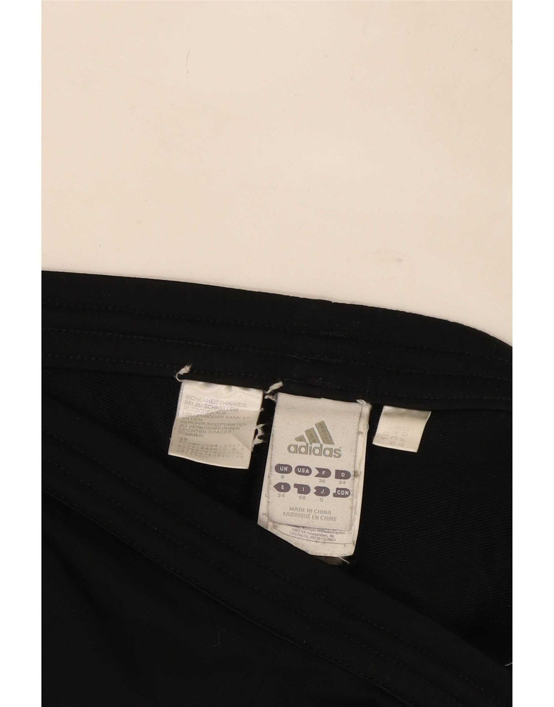 Adidas Pantalon de survêtement pour femme UK 8 Small Noir Polyester