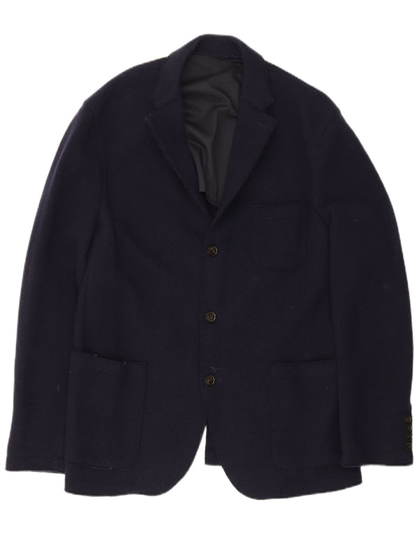 Tommy Hilfiger Herre 3-knaps blazerjakke IT 54 2XL Marineblå Uld