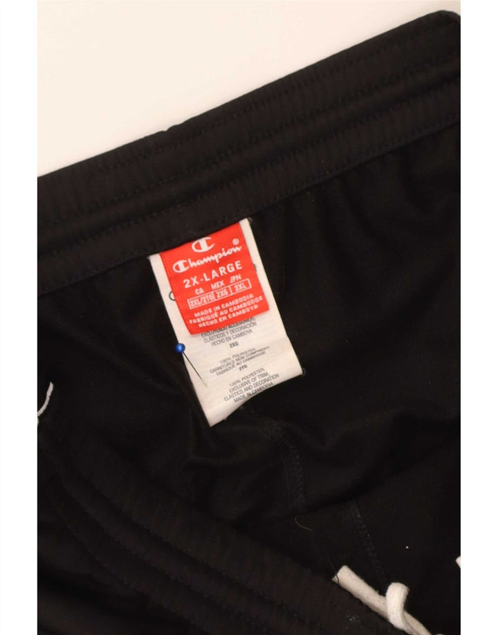 Champion Mens Graphic Tracksuit Trousers 2XL Black Polyester