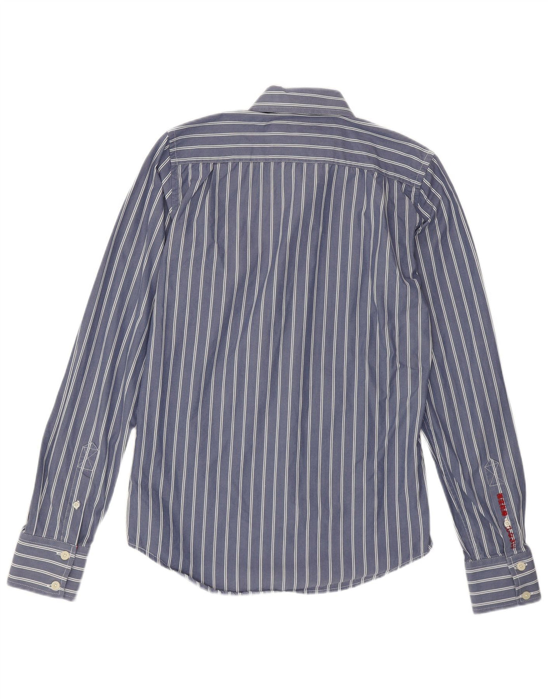 Superdry Mens Shirt Medium Blue Striped Cotton
