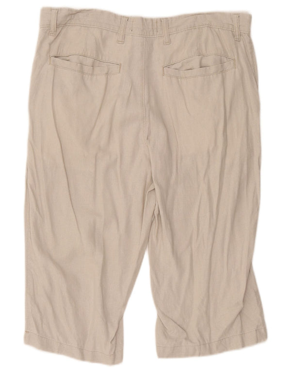 Bermuda regolari da uomo Marks & Spencer W34 grande lino beige
