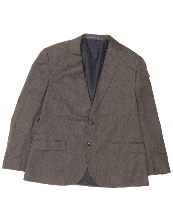 Marks & Spencer Herre 2-knaps blazerjakke IT 42 XL Grå polyester