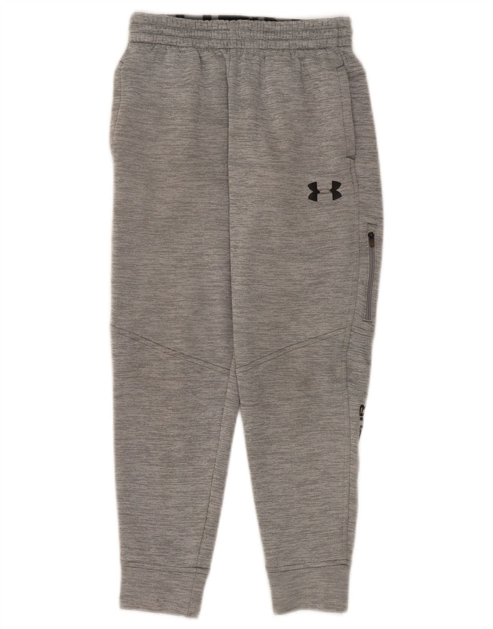 Under Armour Boys Graphic Tracksuit Trousers Joggers 9-10 Years Medium Grey