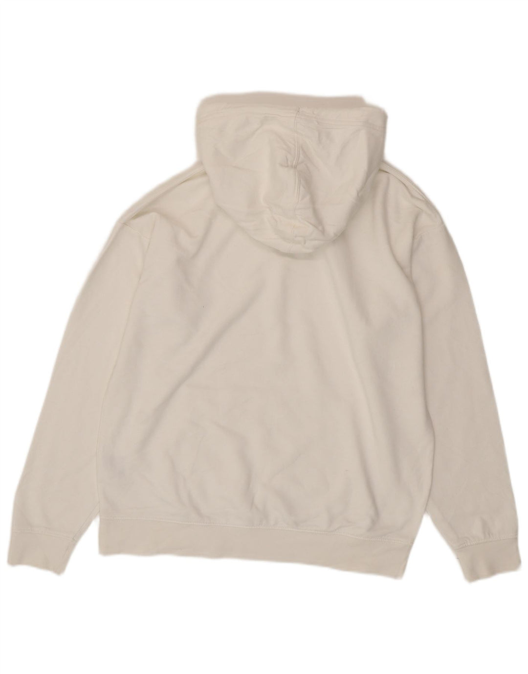 C&A Mens Relaxed Fit Hoodie Jumper Small White Cotton