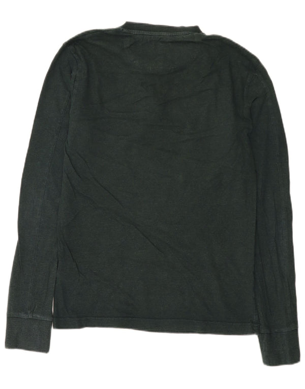 Superdry Mens Top Long Sleeve Medium Green Cotton