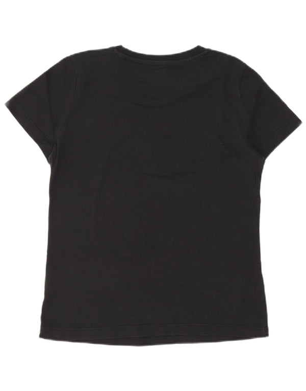 Adidas Womens Graphic T-Shirt Top UK 12/14 Medium Black