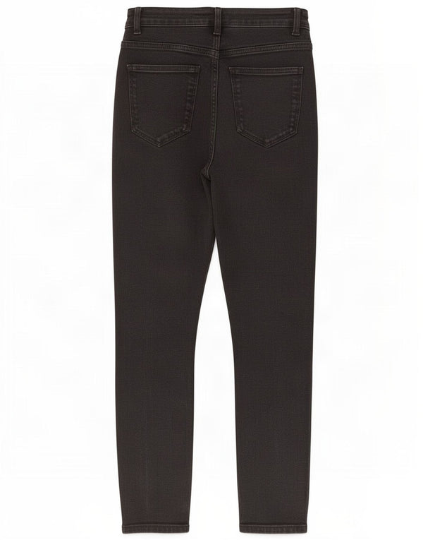 Zara Womens Crop Skinny Jeans EU 38 Small W28 L26 Black Bomuld